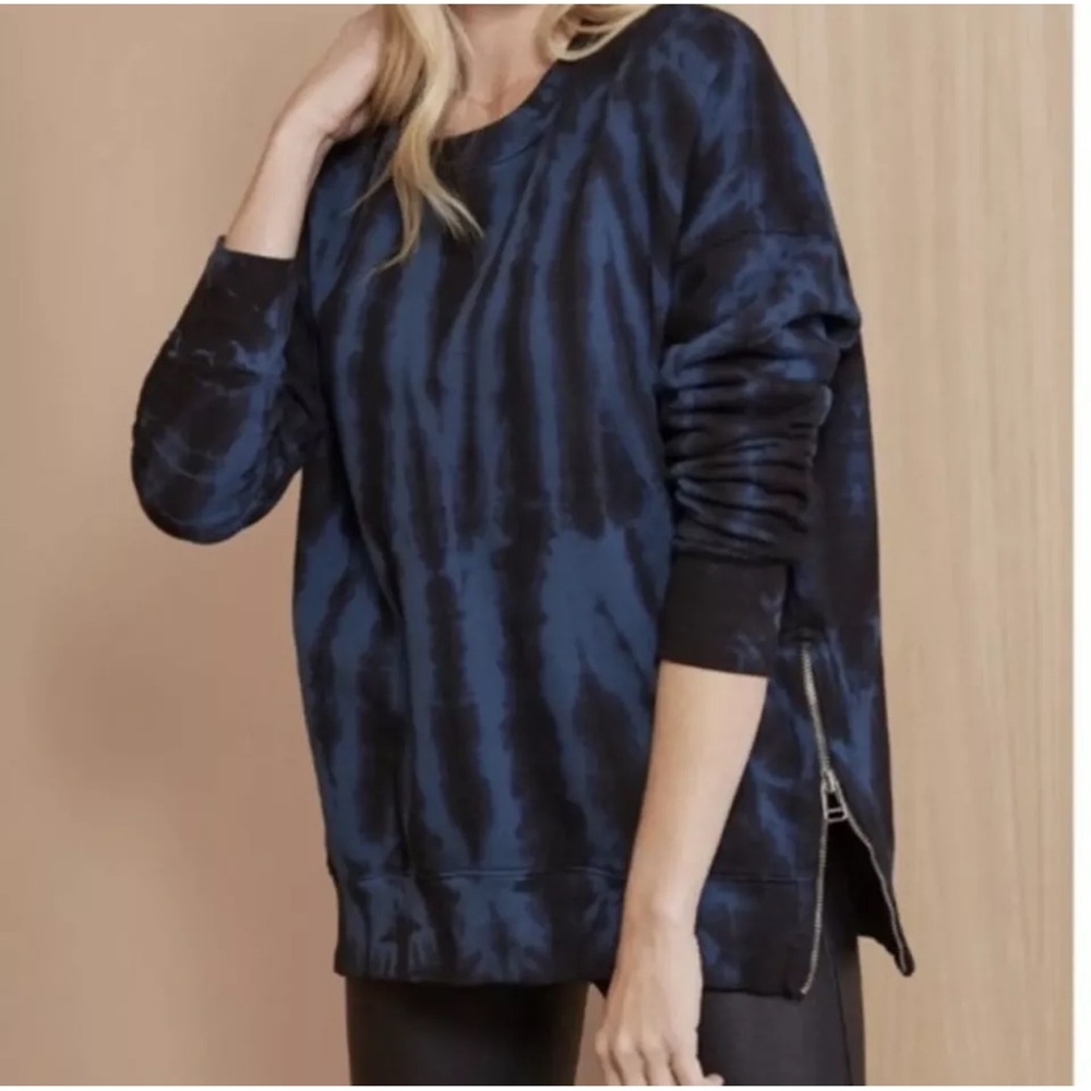 Sundry For Evereve Blue Tie Dye Pullover sweater Size 1/Small